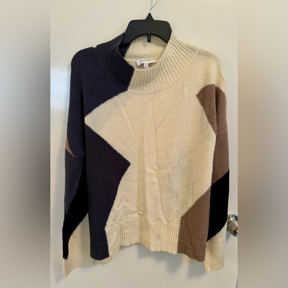 Gilli Geometric Pattern High Neck Sweater Large - Picture 1 of 4